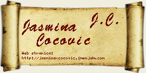 Jasmina Čočović vizit kartica
